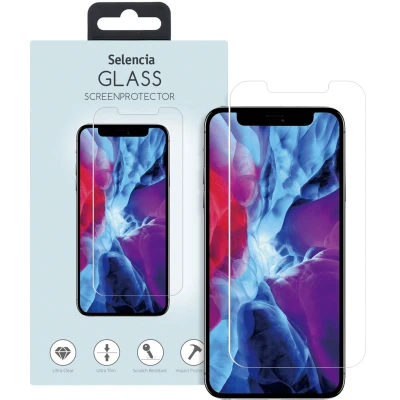 Abbildung von Apple iPhone 12 Pro Max Panzerglas Selencia Displayschutz Gehärtetes Glas aus gehärtetem