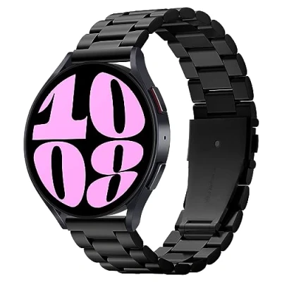 Abbildung von Modern Fit Steel Watch Armband Schwarz für das Samsung Galaxy 42 mm Stahl Spigen band