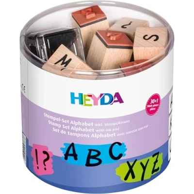 Abbildung von Heyda 204888479 Stempel Dose (Alphabet) Motivgröße: ca. 1,5 x cm
