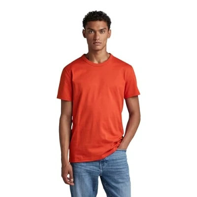Abbildung von G STAR RAW Herren Premium Base T Shirt, Rot (acid red D22722 C336 A911), L