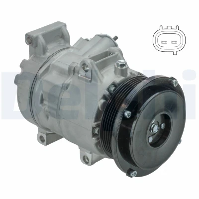 Abbildung von DELPHI CS20496 Kompressor 6SE12C PAG 46 mit Kompressoröl TOYOTA: Auris Schrägheck, RAV4 III SUV