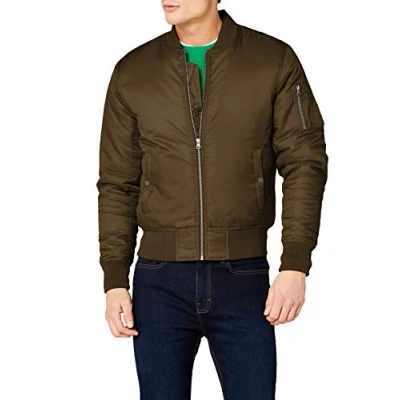 Abbildung von Urban Classics Basic Bomberjacke, Herren, Größe: Small, Darkolive