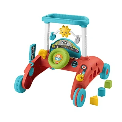 Abbildung von Fisher Price 2 Seiten Auto Lauflernwagen, mitwachsendes interaktives Spiel Center mit über 50 Liedern, Babyspielzeug für Kinder ab 6 Monaten, Version: Französisch, HJP43