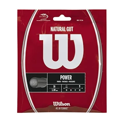 Abbildung von Wilson Unisex Erwachsene Nat Gut Tennissaite, Natural, Einheitsgröße EU