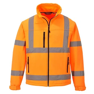 Abbildung von Portwest Klassische Hi Vis Softshell Jacke (3L), Größe: L, Farbe: Orange, S424ORRL