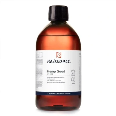 Abbildung von Naissance Hanföl (Nr. 206) 450ml Kaltgepresst Hanfsamenöl für Gesicht, Haut, Haare