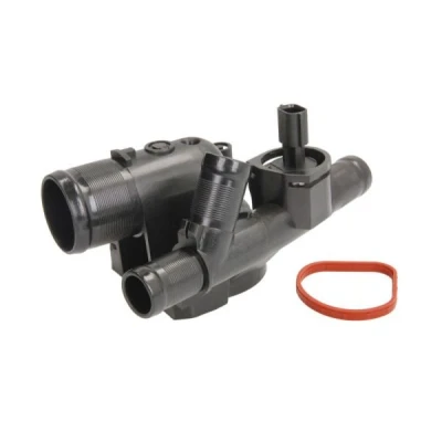 Abbildung von THERMOTEC D2R017TT Kühlwasserthermostat mit Gehäuse RENAULT: SCENIC 2, MEGANE ESPACE 4, NISSAN: Qashqai / Qashqai+2 I, X Trail