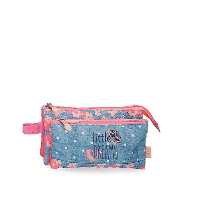 Abbildung von Enso Little Dreams Rosa Dreifach Mäppchen 22x12x5 cm Polyester...