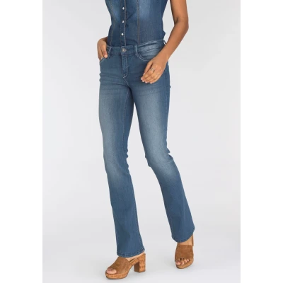 Abbildung von Arizona Bootcut Jeans &quot;mit Kontrastnähten&quot;, Mid Waist