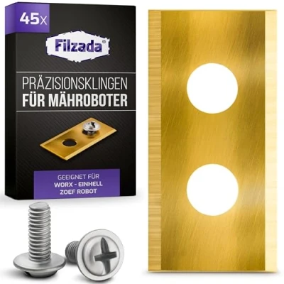 Abbildung von Filzada Mährobotermesser 30x Titan Messer Klingen geeignet für Worx Landroid Mähroboter