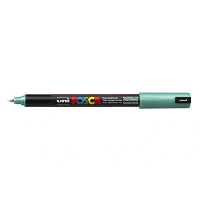 Abbildung von Uni Ball Fasermaler Posca PC 1MR 0,7 metallic grün