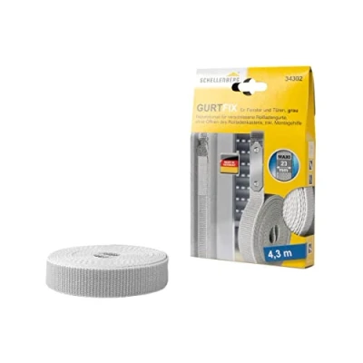 Abbildung von SCHELLENBERG Reparatur Set GURTFIX Maxi, 1 St., für alte oder verschlissene Gurtbänder, 23 mm, grau