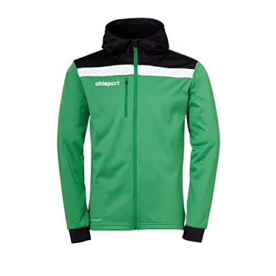 Abbildung von uhlsport Sweatjacke für Kinder, Größe: 152, Grün/schwarz/weiß
