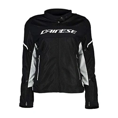 Abbildung von Dainese Air Frame D1 Lady Tex Jacket, Motorradjacke Sommer mit Abnehmbarem Windschutz Futter, Damen, Schwarz/Schwarz/Weiß, 50