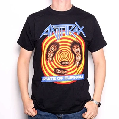 Abbildung von Collectors Mine Herren T Shirt Anthrax State Of Euphoria, Schwarz (Black), L / 50