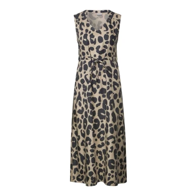 Abbildung von Street One Gemustertes MIDI Freizeitkleid, Damen, Größe: 46, Beige