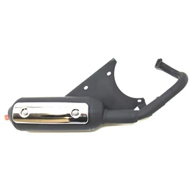 Abbildung von Ersatz Auspuffanlage für KYMCO Agility, Grand Dink, Like, People, Super 8 9, Top Boy, Vitality, Yager, SYM Jet, Mask, RS Shark, Red Devil 50 I &amp; 2 Takt Roller mit liegendem Zylinder