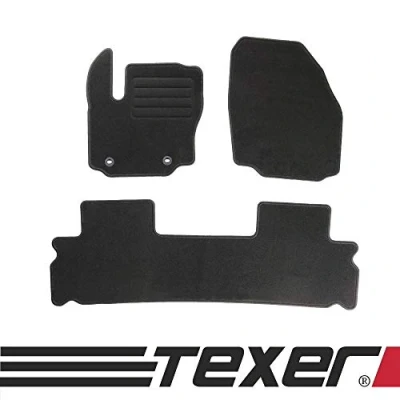 Abbildung von Car Mat Co TEXER Textil Fußmatten Passend für Ford S Max 5 Sitzer Bj. 2006 2012 Basic