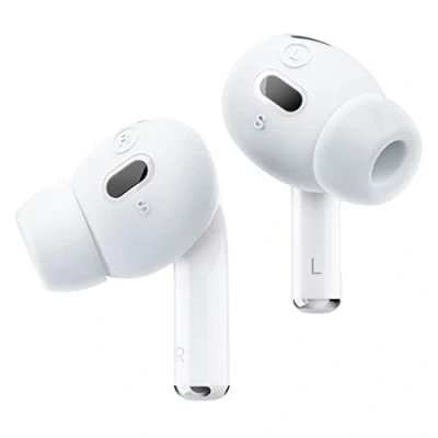 Abbildung von elago [6 Paar] Ohrstöpsel mit Ohrhörerschutz Kompatibel AirPods Pro 2 [3 Größen: Groß + Mittel Klein], Apple 2nd Generation (Nachtglühendes Blau)