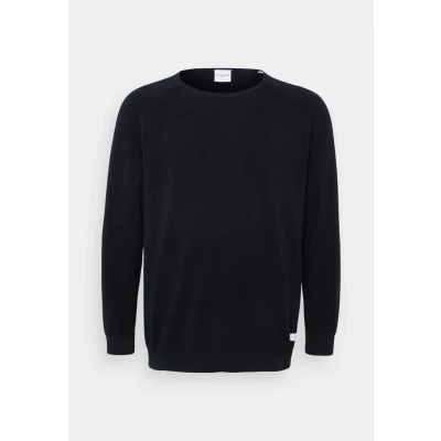 Abbildung von Jack &amp; Jones Jjehill CREW NECK Strickpullover, Herren, Größe: 4XL, Black