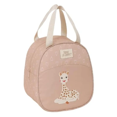 Abbildung von SOPHIE LA GIRAFE COOKIE Thermo Kulturbeutel für Kinder, anpassbar an den Wagen, ideal Kinder von 5 bis 14 Jahren, bequem und vielseitig, Qualität Widerstandsfähigkeit, 19 x 22 cm, Beige,