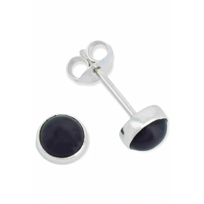 Abbildung von mantraroma Paar Ohrstecker 925er Silber mit Onyx