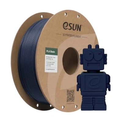 Abbildung von eSUN PLA Filament 1.75mm, Basic 3D Drucker Maßgenauigkeit +/ 0.03mm, 1KG Spule (2.2 LBS) Super Speedy für Drucker, Tiefes Blau