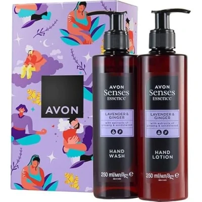 Abbildung von AVON Senses Essence Lavender &amp; Ingwer Geschenkset Handlotion Handseife
