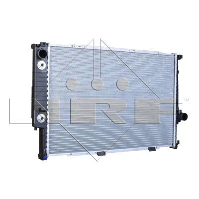 Abbildung von NRF 519589 Kühler, Motorkühlung Aluminium 650 435 42 mit Anbauteilen Kühlrippen gelötet BMW: 7, 5 Limousine, 8