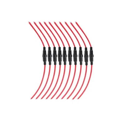 Abbildung von KOLACEN Automotive Car Inline Schraube Typ 5x20mm AGC Sicherungshalter 16 Awg Draht (Pcak von 10)