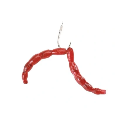 Abbildung von Berkley Powerbait Micro Blood Worms Red (150st) Köderimitat