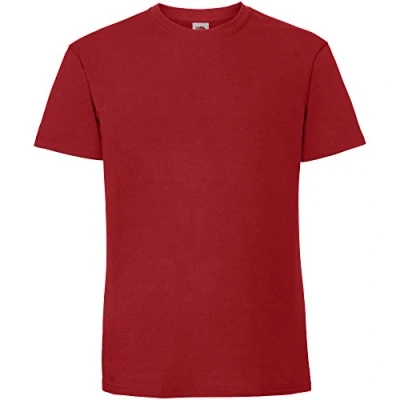 Abbildung von Fruit of the Loom Herren Premium T Shirt (L) (Rot)