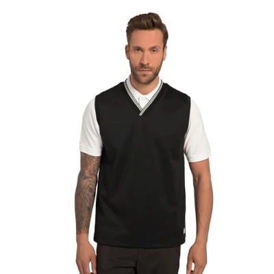 Abbildung von JP1880 Flexnamic GOLF Quickdry Vausschnitt Top, Herren, Größe: XXL, Schwarz