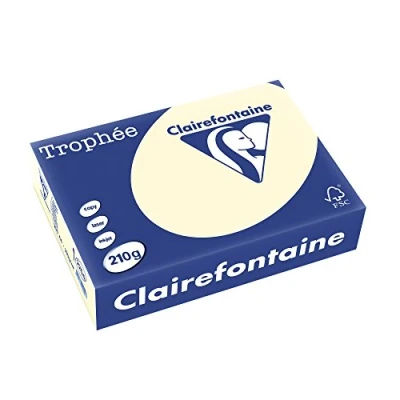 Abbildung von 4 x Clairefontaine Kopierpapier Trophee A4 210g/qm VE=250 Blatt elfenb