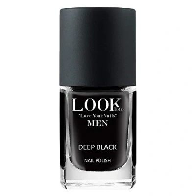 Abbildung von Look To Go veganer Nagellack DEEP BLACK MEN 21 free &amp; PETA approved Made in Germany 12ml