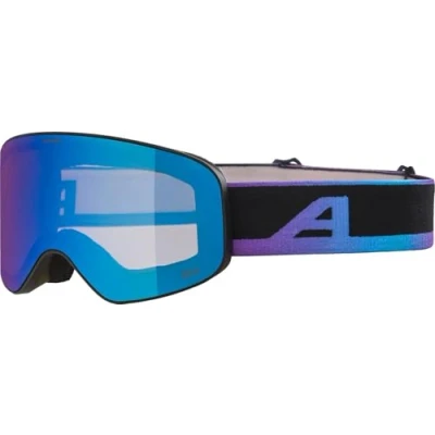 Abbildung von ALPINA FERNIE Q LITE Verspiegelte, Kontrastverstärkende &amp; Polarisierte OTG Skibrille Mit 100% UV Schutz Für Erwachsene, black oil matt, One Size