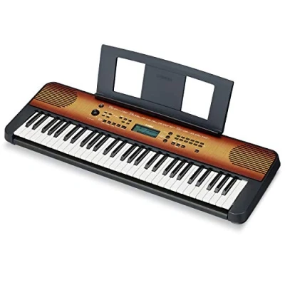 Abbildung von Yamaha Digital Keyboard PSR E360MA, Ahorn Digitales Einsteiger mit 61 Tasten Anschlagdynamik Portable im vielseitigen Design für jeden Wohnraum