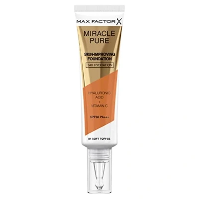 Abbildung von MAX Factor Miracle PURE Foundation Foundation, Damen, Größe: 30 ml, Soft toffee