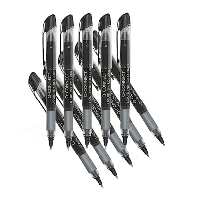 Abbildung von Q Connect KF50139 Tintenroller Liquid schwarz