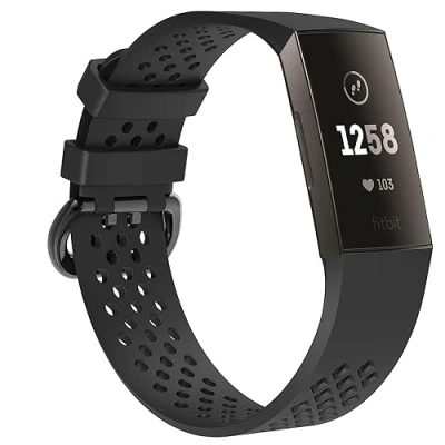 Abbildung von INF Armband Kompatibel mit Fitbit Charge 3/Fitbit 4 Atmungsaktives Silikon