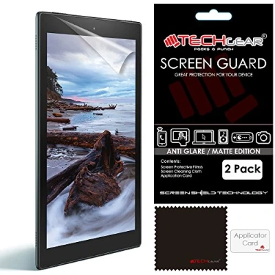 Abbildung von TECHGEAR (2 Stück Matte Displayschutzfolien für Fire HD 10 2015 (10,1 Zoll) Blendschutz Schutzfolie Amazon (5. Gen.)