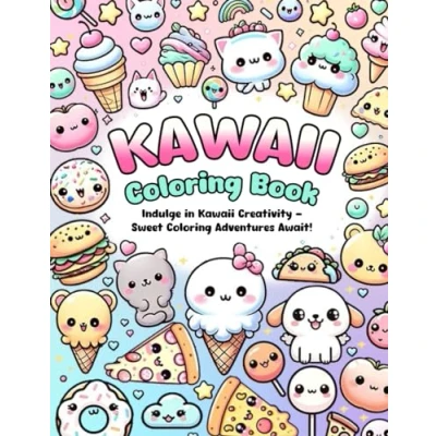 Abbildung von Kawaii Coloring Book A Delightful Wonderland
