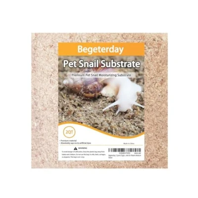 Abbildung von Begeterday 2L Bio Faser Substrat für Haustier Schnecke, Ideal Schnecke Terrarium Zubehör behält Feuchtigkeit