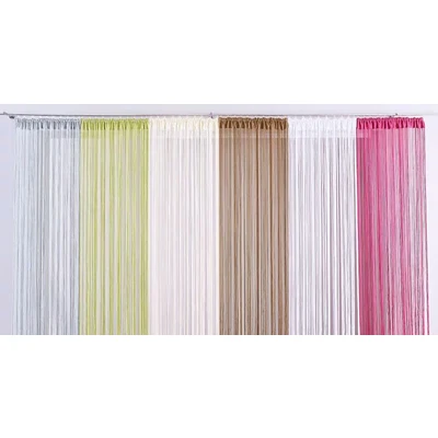 Abbildung von my home Fadenvorhang &quot;Fao Uni&quot;, (1 St.), Kräuselband, multifunktional, transparent, Polyester, pflegeleicht