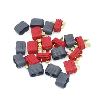 Abbildung von Boladge 10 Paare Dean&#039;s Style T Plug Stecker Männlich und Buchse Steckverbinder Adapter mit Schrumpfschlauch