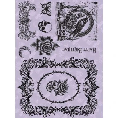Abbildung von Dawn Bibby Gothic Romance Stamp Set Midnight Elegy (DB1082)