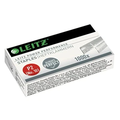 Abbildung von LEITZ Heftklammer No. 10, 1000 Stück/Pack, Heftleistung 10 Blatt