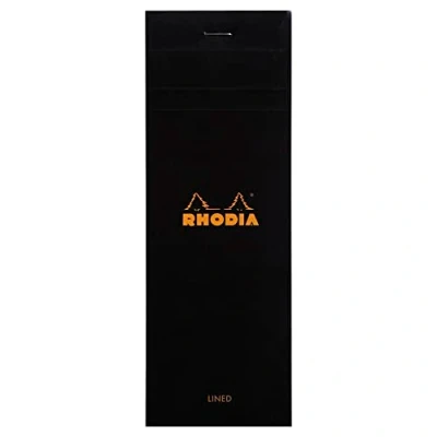 Abbildung von 10 x Rhodia Notizblock Nr. 8 7,4x21cm liniert 80 Blatt schwarz