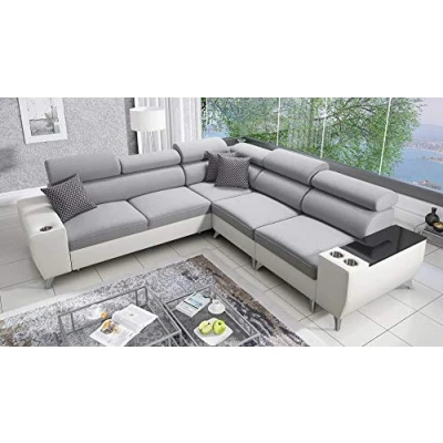 Abbildung von All4All Ecksofa Meggy III 210x127cm Schlaffunktion Bettkasten L Form Couch Eckcouch Schlafsofa Wohnlandschaft Verstellbare Kopfstützen Sofa Polstersofa Bett Seite Rechts 26