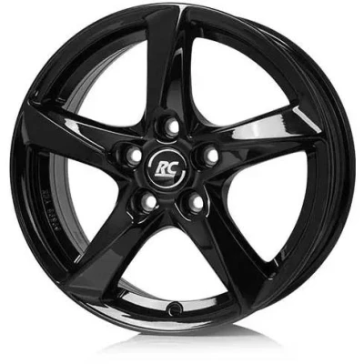 Abbildung von RC Design 5 loch 16Zoll 100mm Alufelge RC30 schwarz lackiert 0620073090 Felge